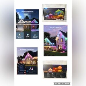 Govee Permanent Outdoor Lights, 100ft RGBIC Outdoor Lights